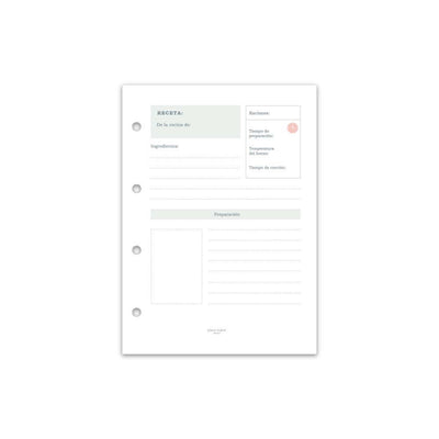 Recambio interior recetario carpesano (castellano)