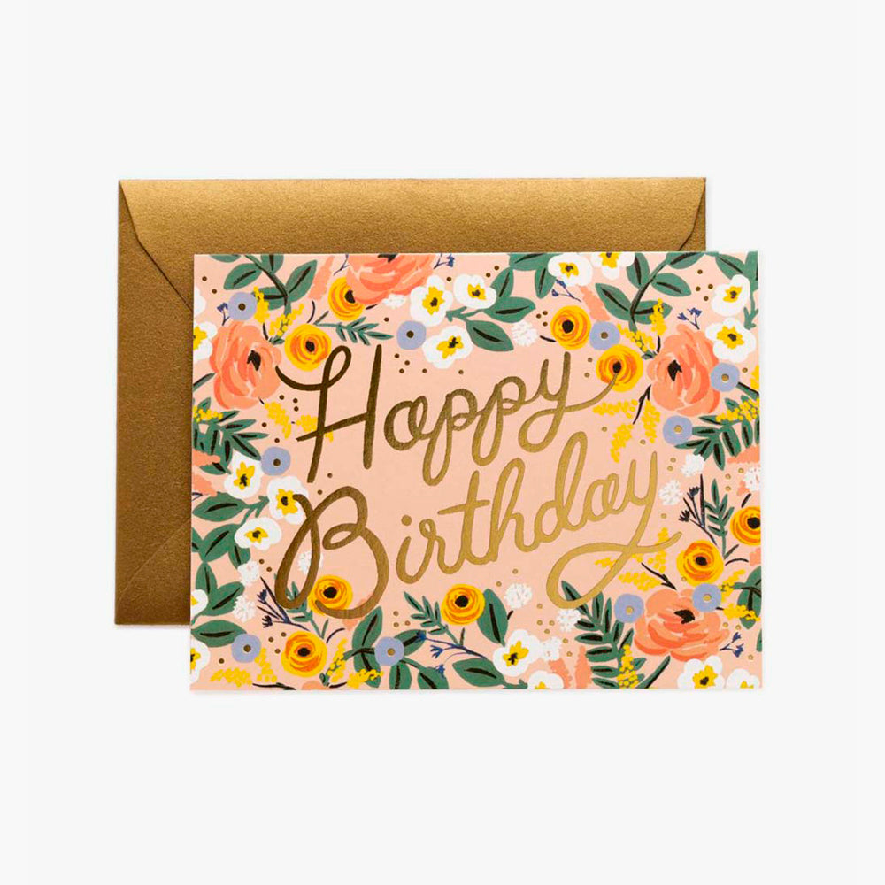 Postal Cumpleaños Rosé Birthday Card - Rifle Paper