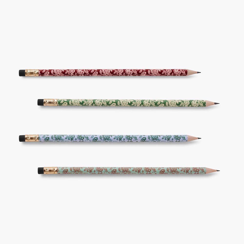 Set de 12 lápices English Rose - Rifle Paper co.