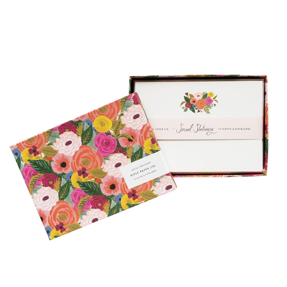Juego de 12 Tarjetas y Sobres Juliet Rose