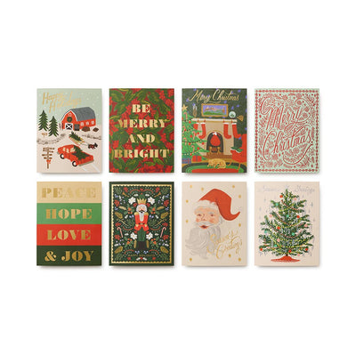 Caixa amb 16 postals Nadal - Holiday Wishes - Rifle Paper