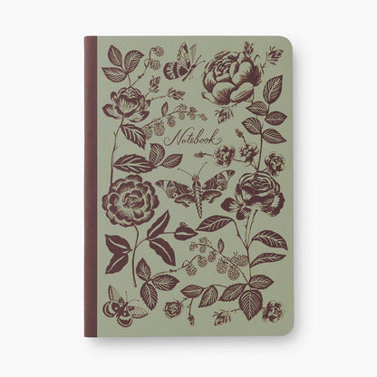 Pack of 3 English Rose sewn notebooks - Rifle Paper