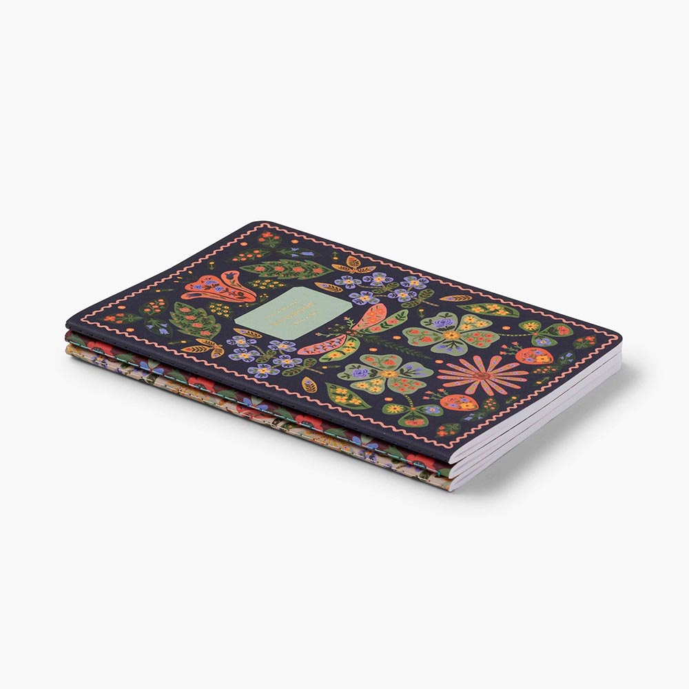 Pack of 3 Posy Stitched Notebooks - Rifle Paper