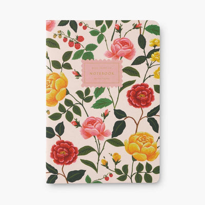 Pack of 3 Roses stitched notebooks - Rifle Paper