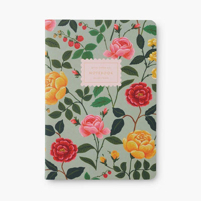 Pack of 3 Roses stitched notebooks - Rifle Paper