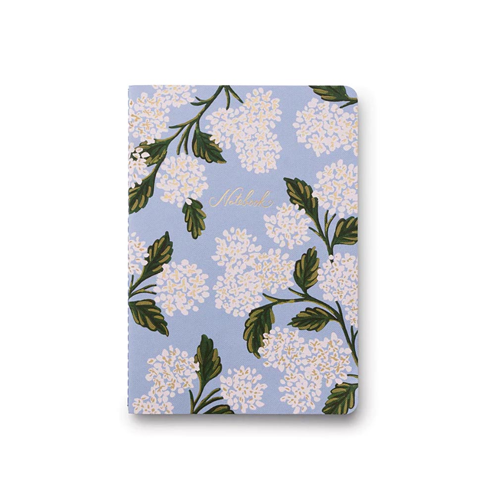 Pack 3 libretas cosidas Hydrangea - Rifle Paper co.