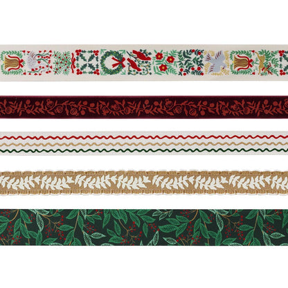 Set 5 bobines de cintes de Nadal Willowberry - Rifle Paper Co