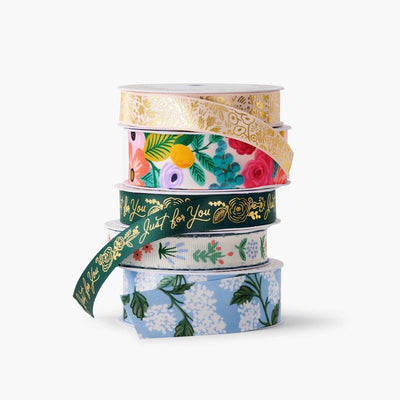 Set of 5 Garden Party Gift Ribbons - Rifle Paper