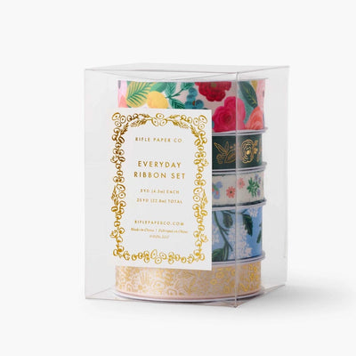 Set of 5 Garden Party Gift Ribbons - Rifle Paper
