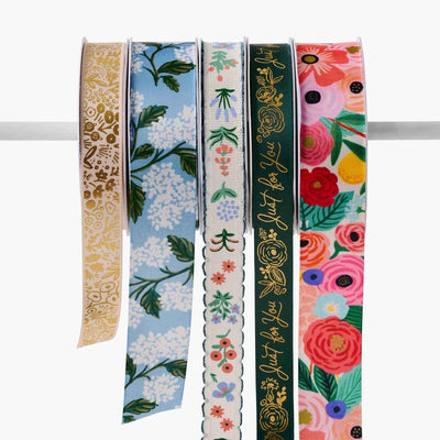 Set of 5 Garden Party Gift Ribbons - Rifle Paper