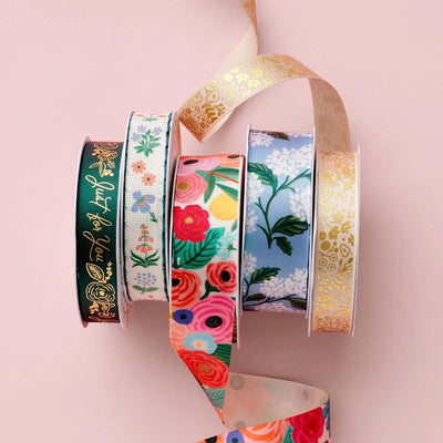 Set of 5 Garden Party Gift Ribbons - Rifle Paper