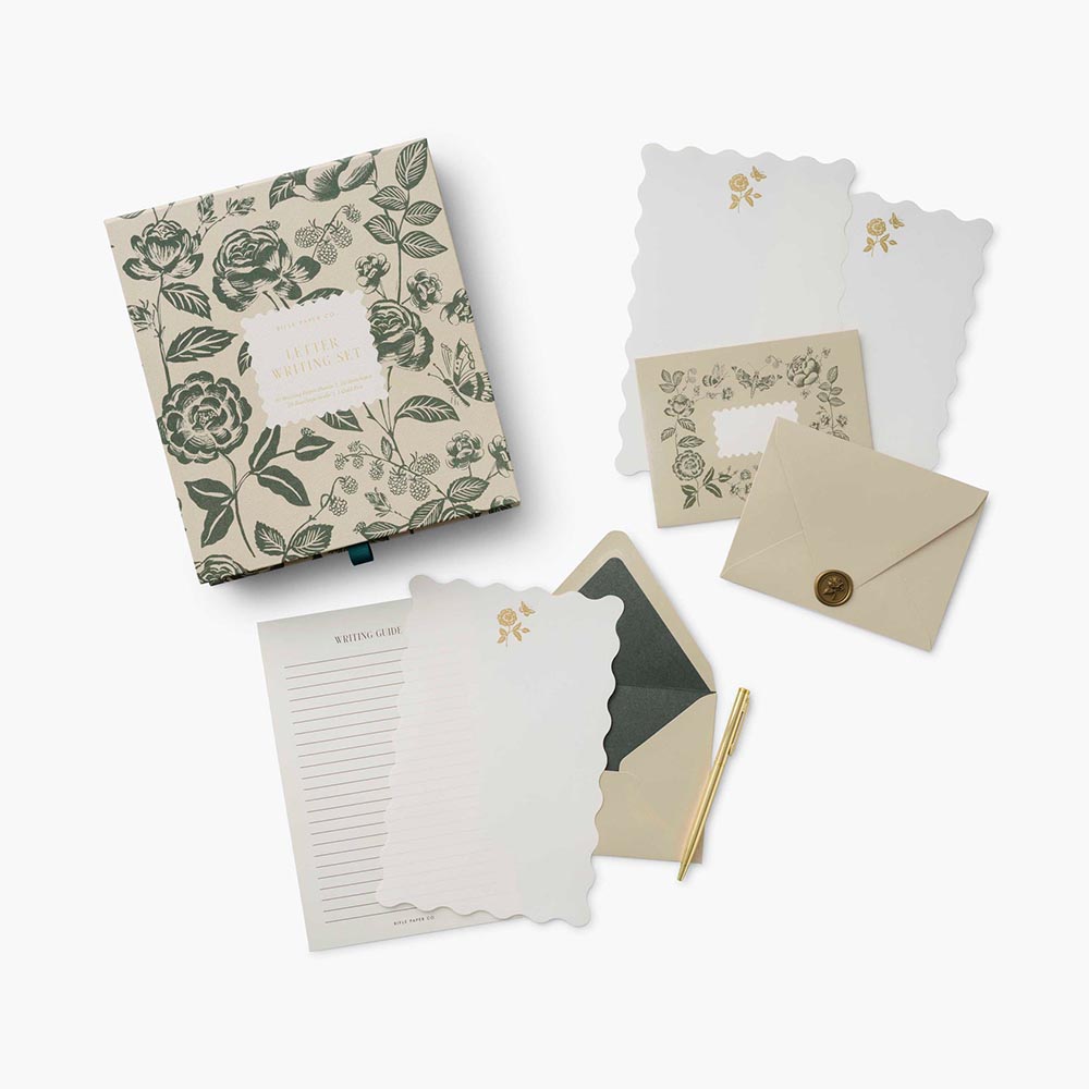 Set d'escriptura de cartes English Rose - Rifle Paper co.