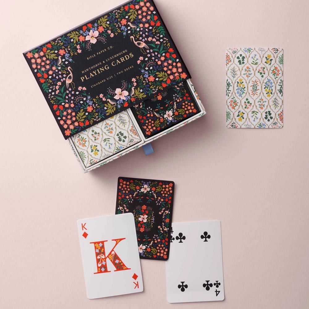 Estuche con 2 barajas de cartas Luxembourg - Rifle Paper