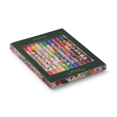 Set of 10 double-tipped Garden Party markers - Rifle Paper co.