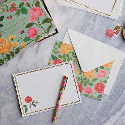 Set de 12 targetes per a notes Roses - Rifle Paper co.