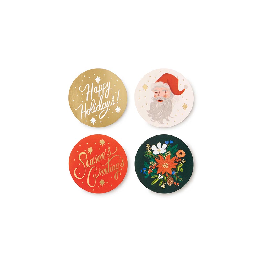 Stickers per tancament de sobres Holiday (250 uds.)- Rifle Paper Co