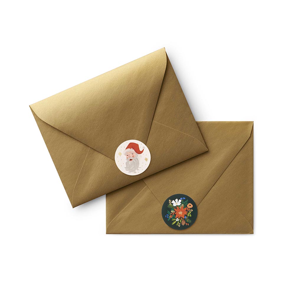 Stickers per tancament de sobres Holiday (250 uds.)- Rifle Paper Co
