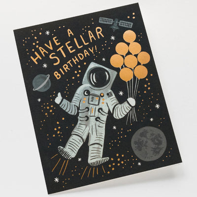Postal Cumpleaños Astronauta "Stellar" - Rifle Paper