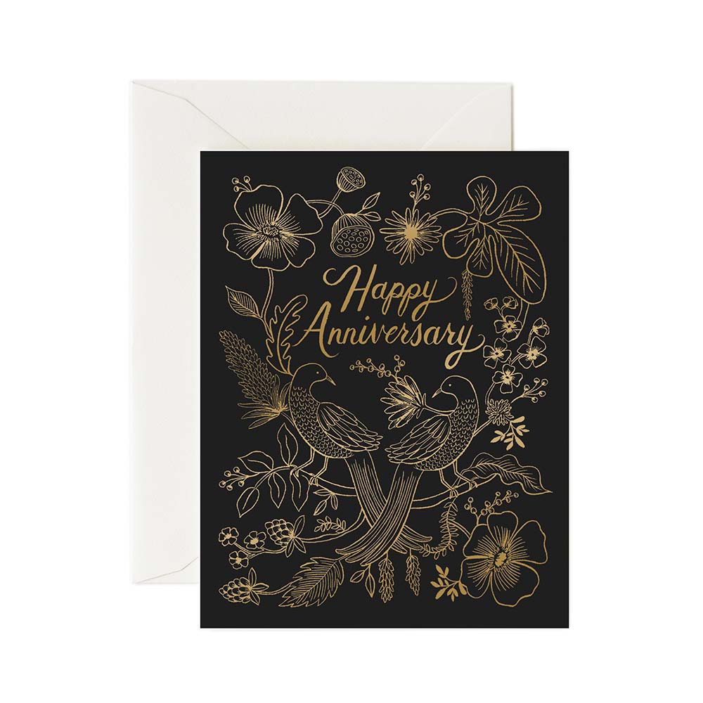 Targeta Postal Felicitació Aniversari Love Birds - Rifle Paper