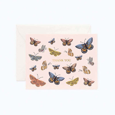 Butterfly Thank You Postcard - Monarch Thank You - Rifle Paper