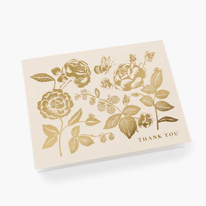 English Rose Thank You Postcard - Rifle Paper Co