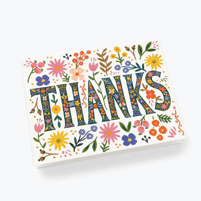 Tarjeta Postal Agradecimiento Floral Thanks - Rifle Paper