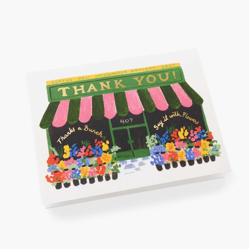 Flower Shop Thank You Postcard - Rifle Paper Co