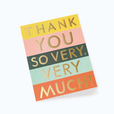 Color Block Thank You Postcard - Rifle Paper