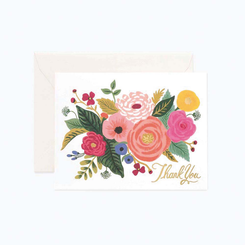 Targeta Postal Agraïment Juliet Rose Thank You - Rifle Paper