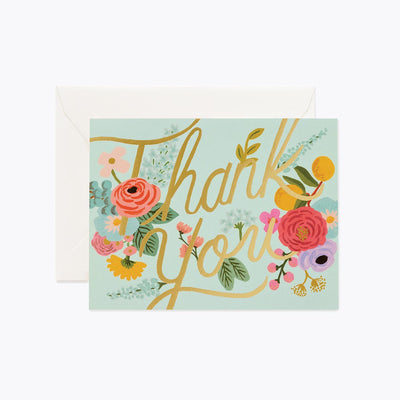 Mint Garden Thank You Postcard - Rifle Paper