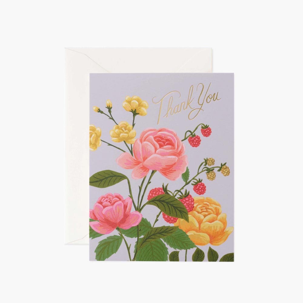 Targeta Postal Agraïment Roses - Rifle Paper Co