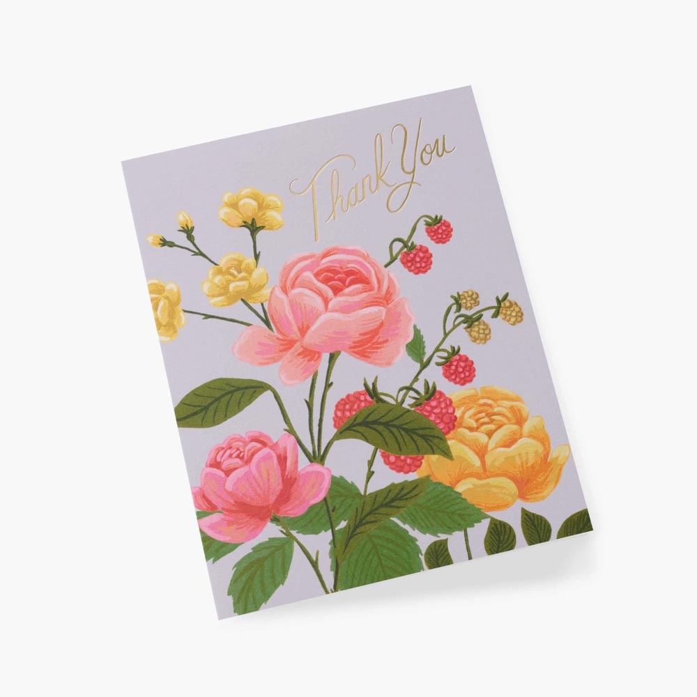 Targeta Postal Agraïment Roses - Rifle Paper Co