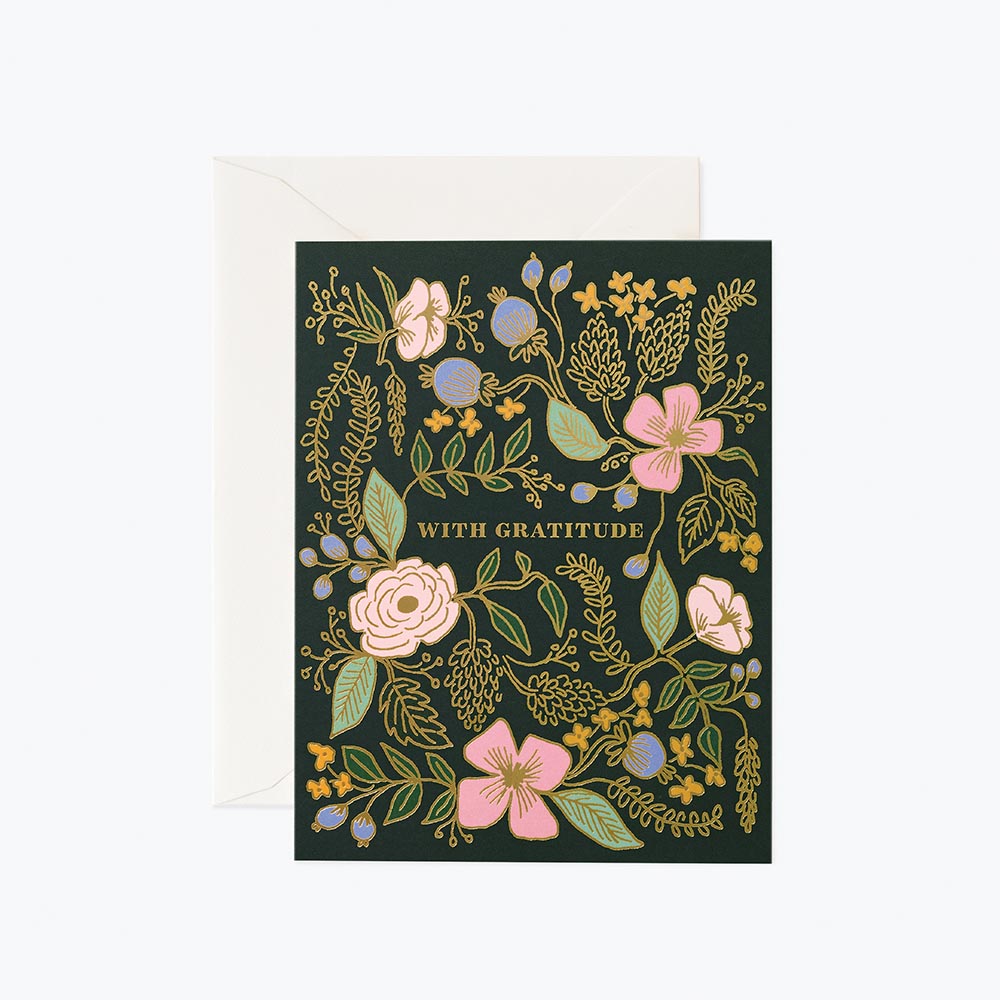 Targeta Postal Agraïment With Gratitude - Rifle Paper Co