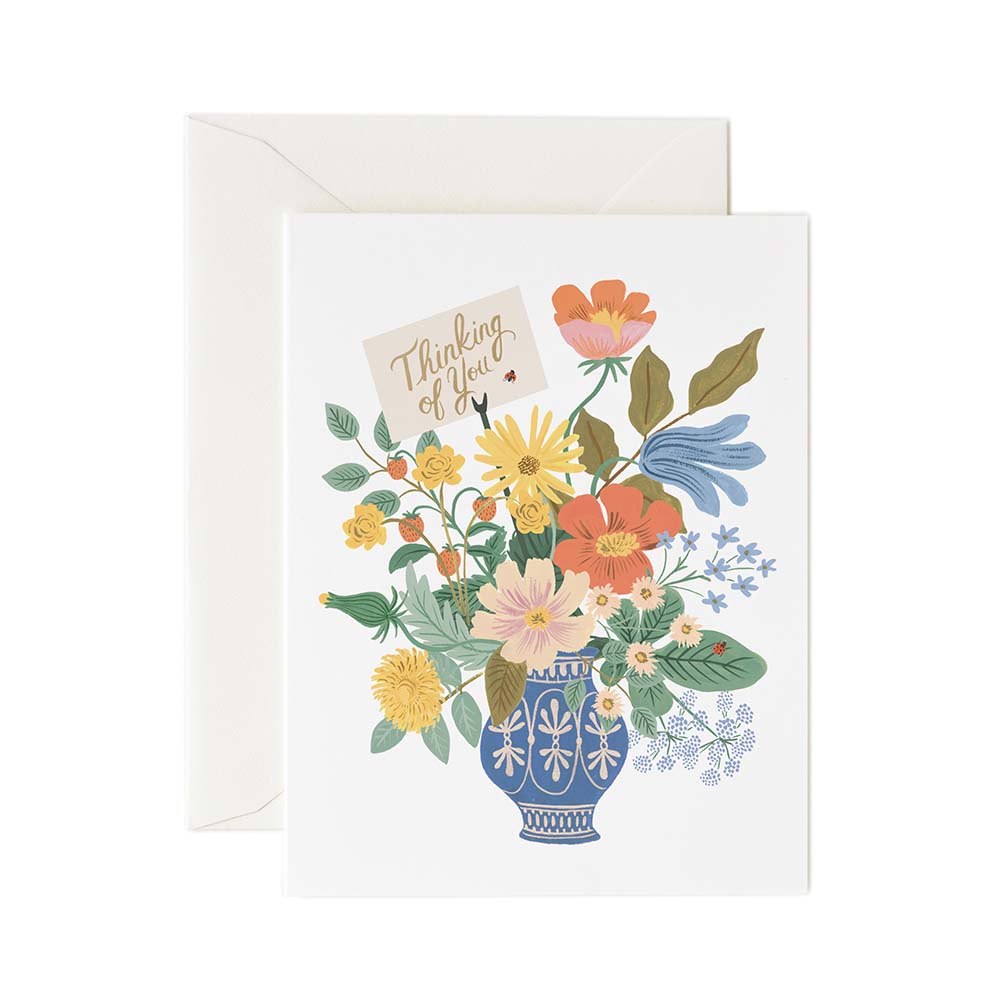 Encouragement Postcard - Thinking of You Bouquet - Rifle Paper