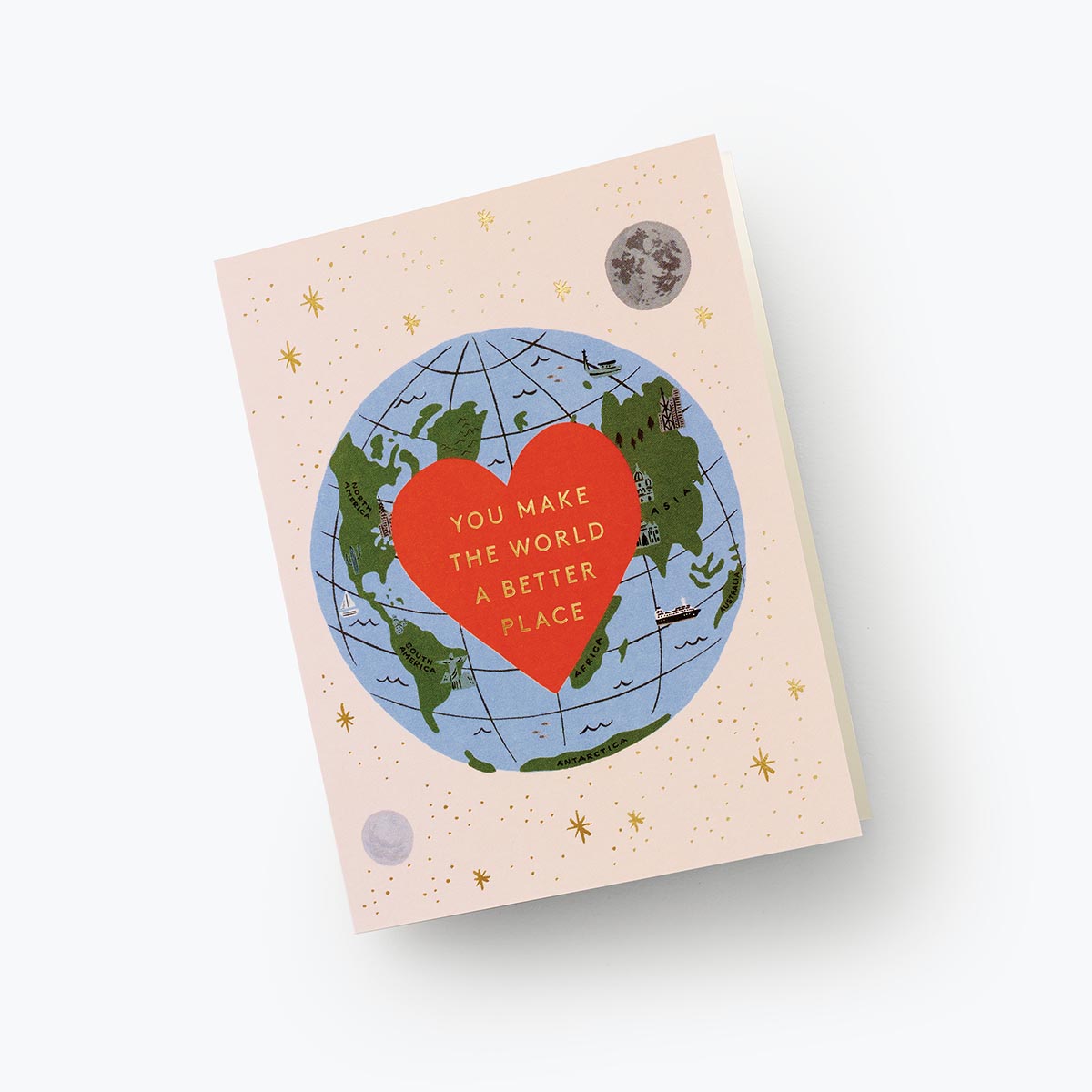 Love or Friendship Postcard You Make the World Better - Rifle Paper