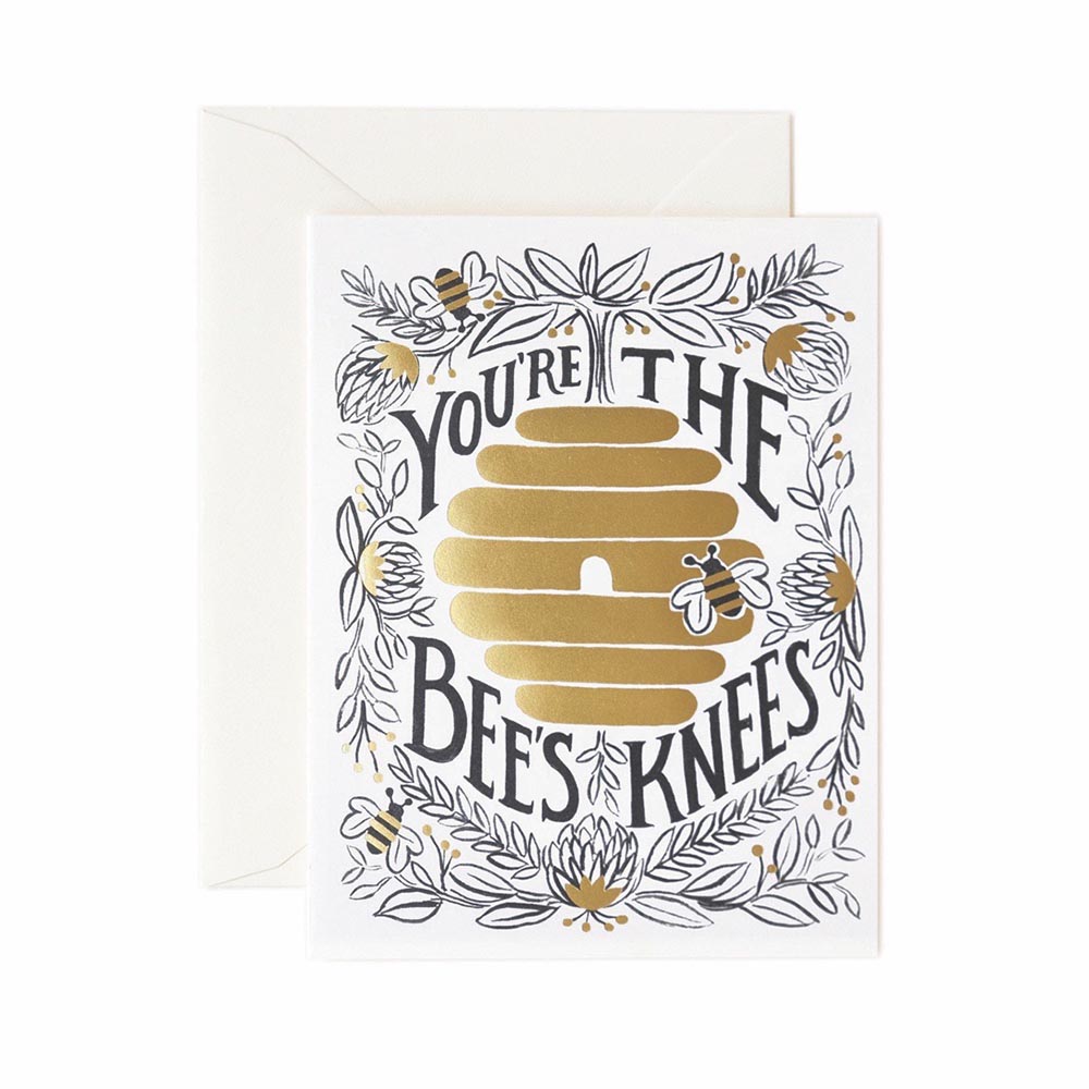 Targeta postal You're the Bee's Knees - Rifle Paper Co