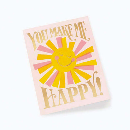 Tarjeta Postal amor You Make Me Happy - Rifle Paper