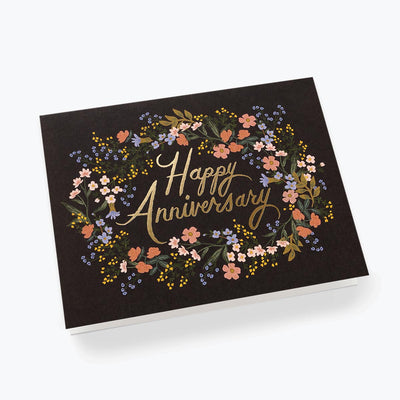 Wreath Anniversary Greeting Card - Rifle Paper