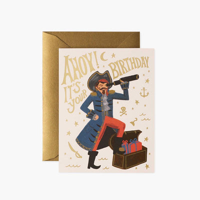 Tarjeta postal cumpleaños Pirate - Rifle Paper Co