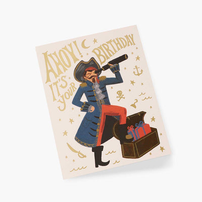 Tarjeta postal cumpleaños Pirate - Rifle Paper Co