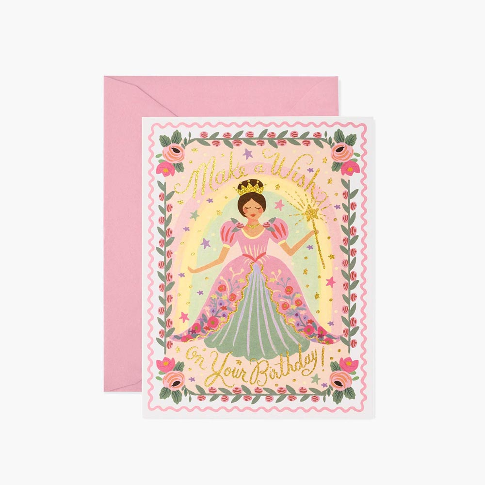 Tarjeta postal cumpleaños Princess - Rifle Paper Co