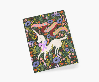 Tarjeta postal felicitación cumpleaños Unicornio Magical - Rifle Paper