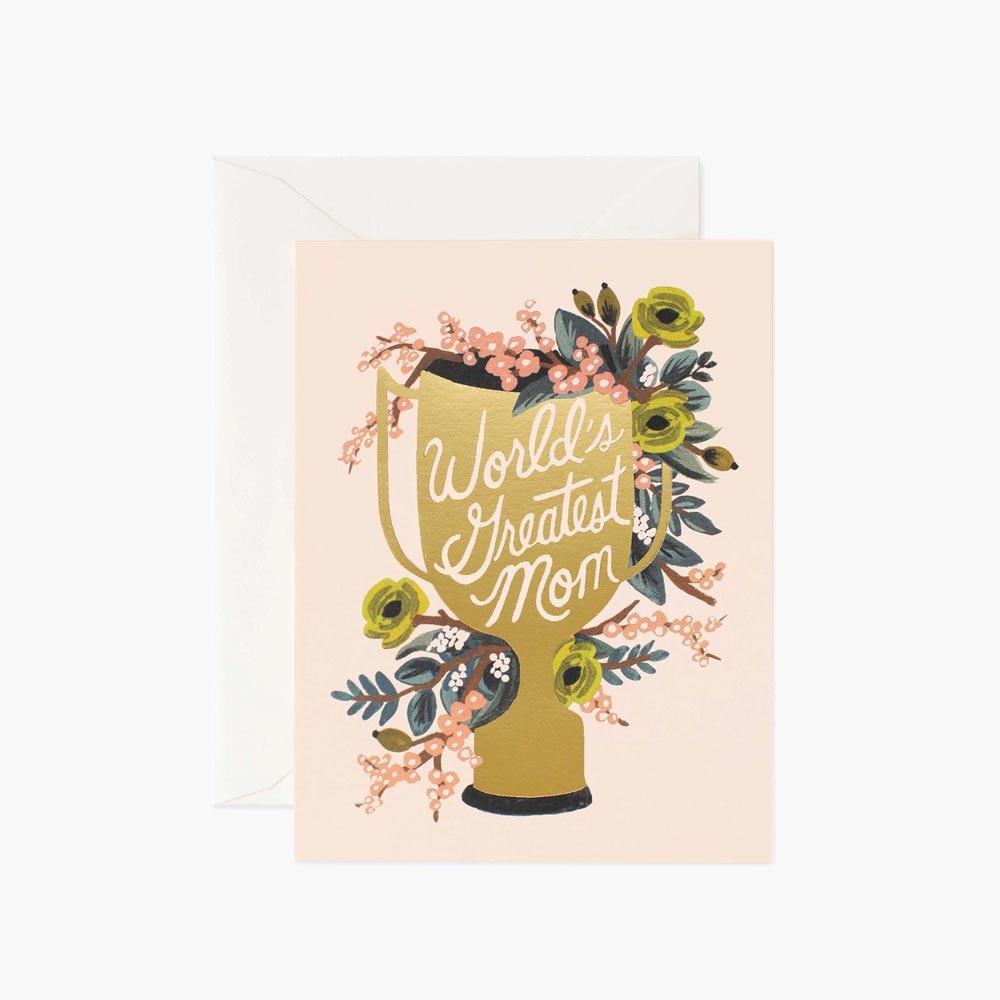 World's Greatest Mom Mother's Day Postcard - Rifle Paper