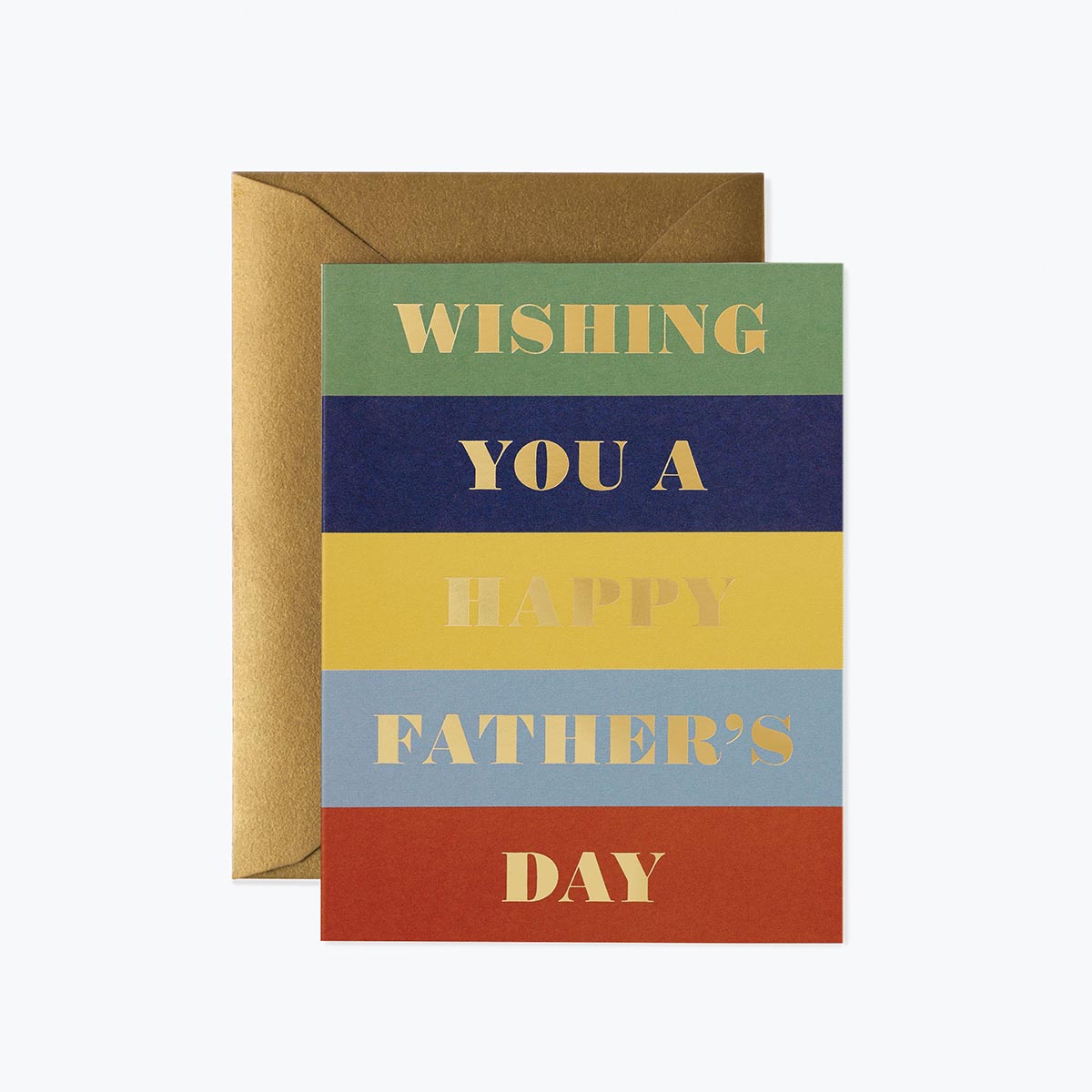 Tarjeta Postal Día del Padre - Color Block Fathers Day - Rifle Paper