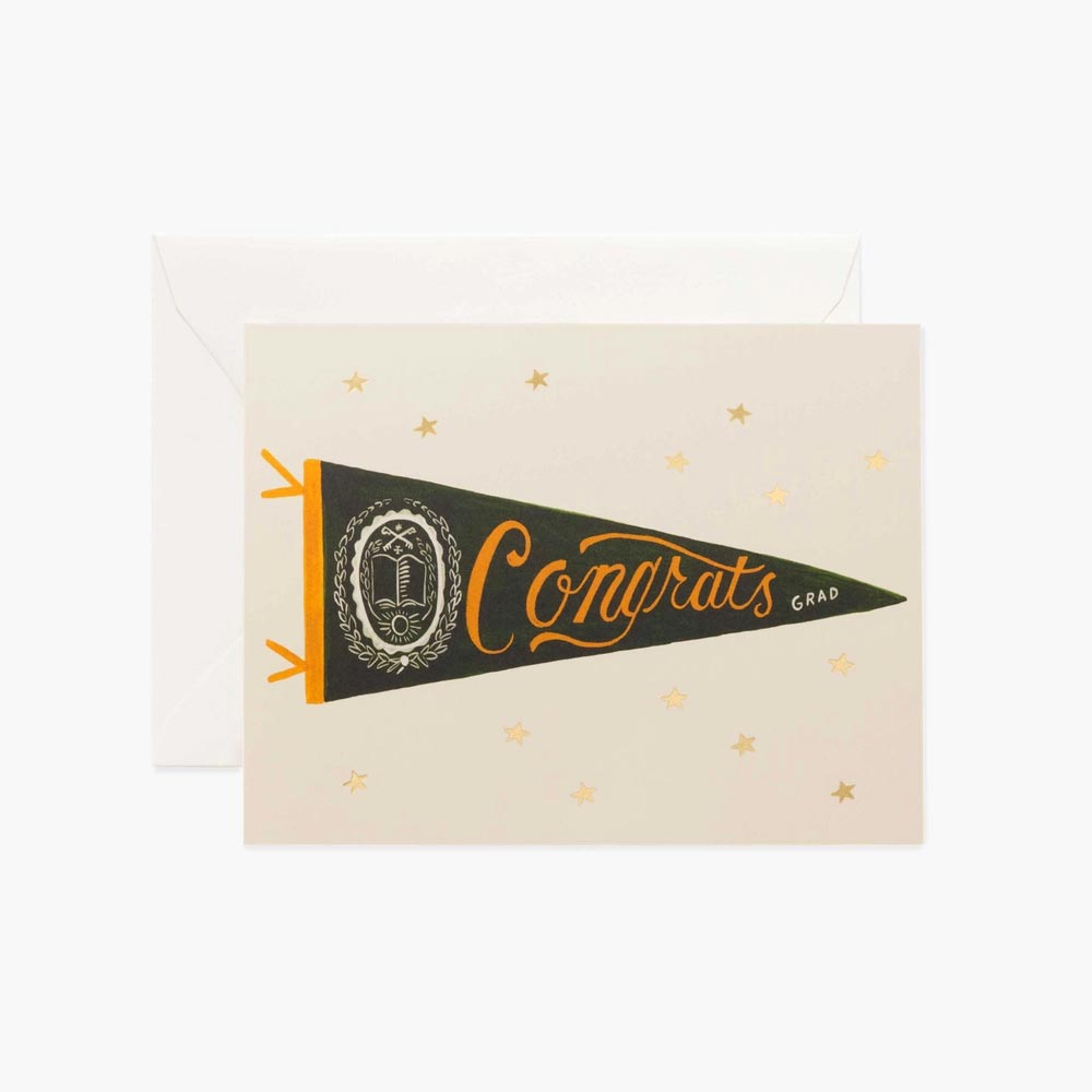Greeting Card - Congrats Pennant - Rifle Paper Co