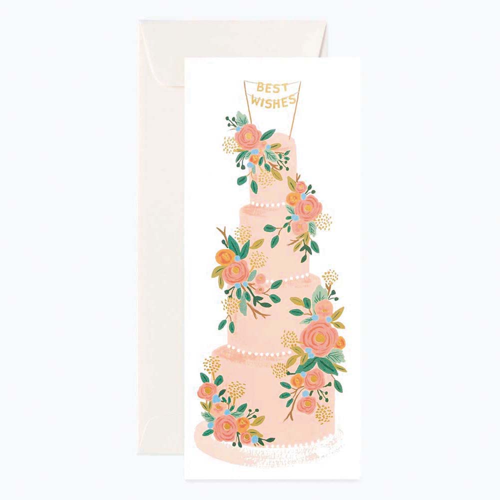 Tarjeta Postal Felicitación Boda Tall Wedding Cake