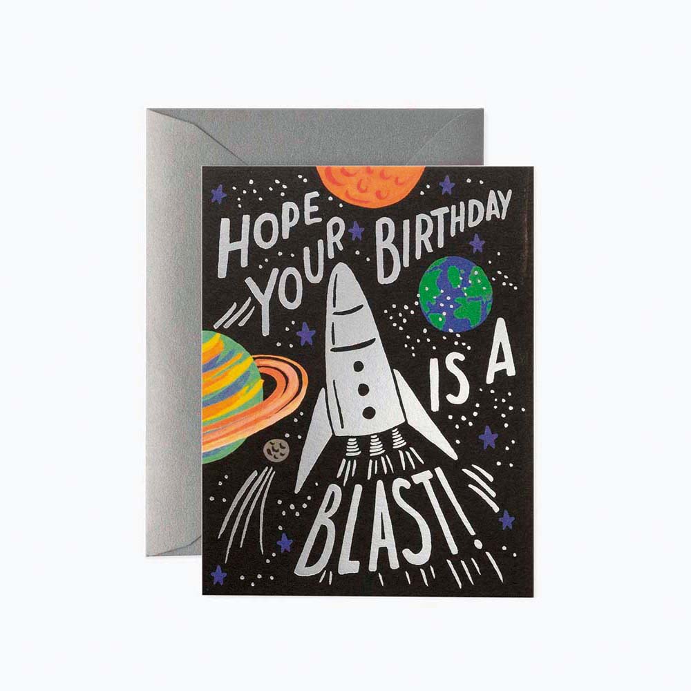 Tarjeta felicitación cumpleaños infantil Birthday Blast - Rifle Paper