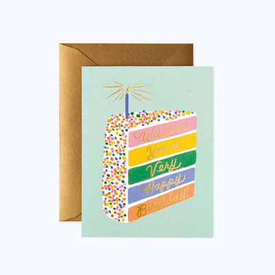 Targeta felicitació aniversari Cake Slice Birthday - Rifle Paper