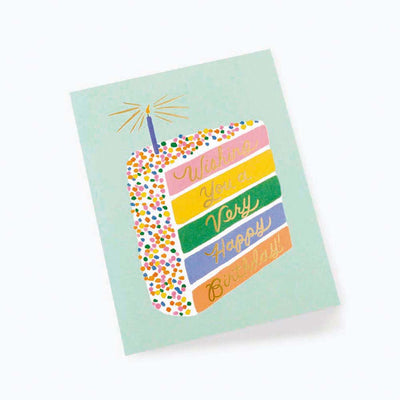 Targeta felicitació aniversari Cake Slice Birthday - Rifle Paper