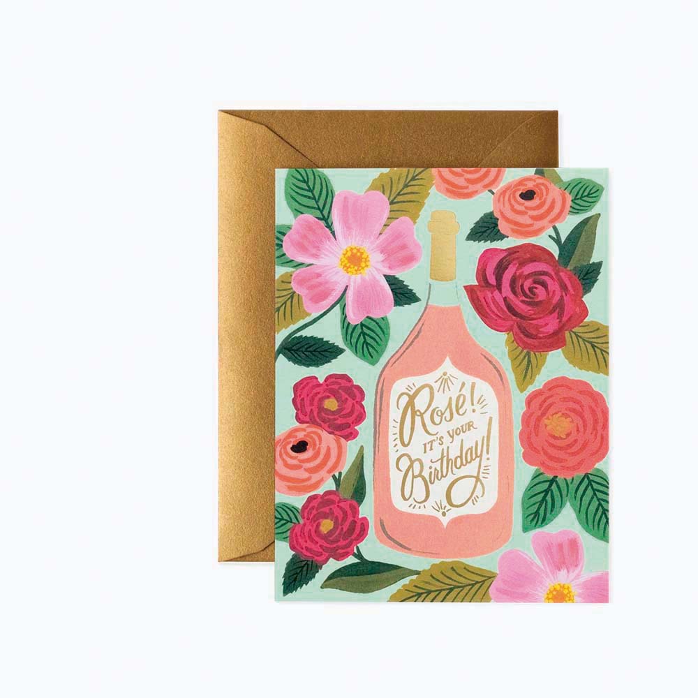 Tarjeta felicitación cumpleaños Rosé It's Your Birthday - Rifle Paper